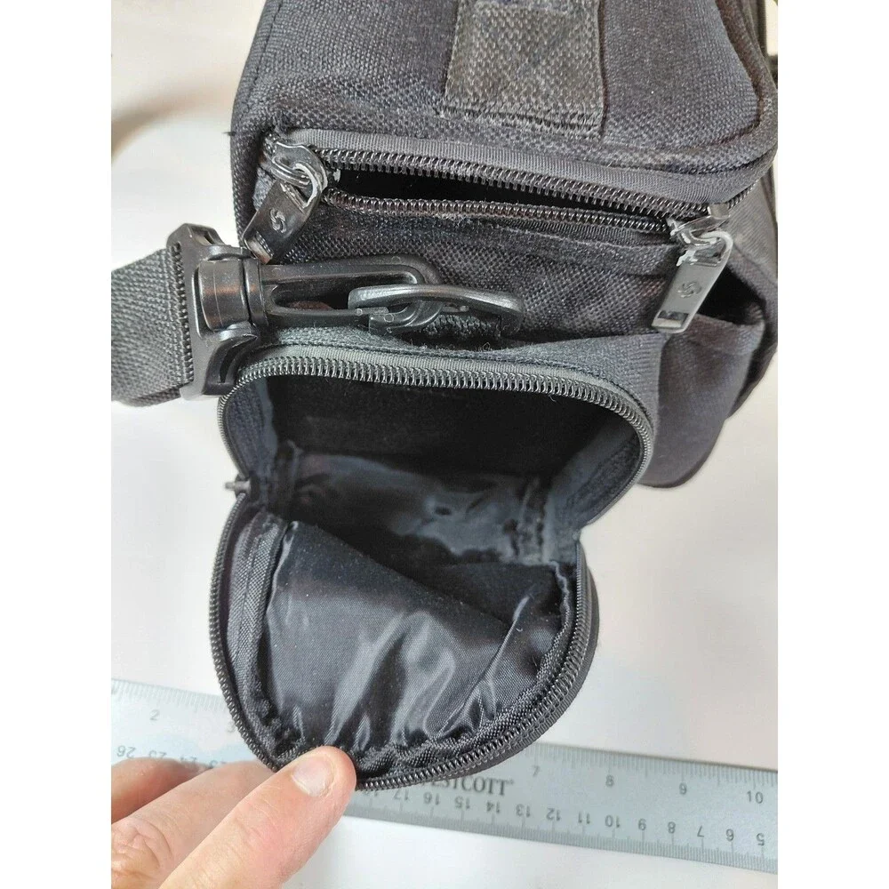 Samsonite Black Padded Camera Bag Shoulder Carry Case with Adjustable Strap